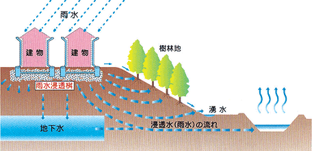 浸透マス図